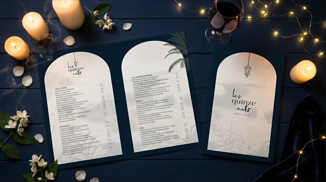 Diseño de carta de restaurante — Blackstone Creative