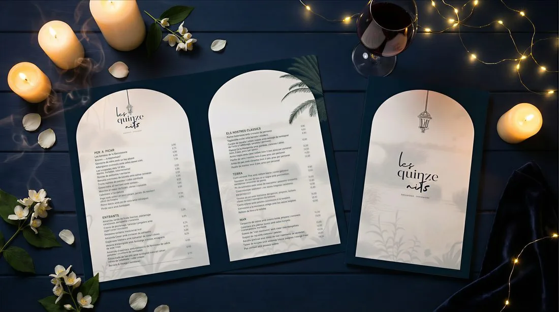 Disseny de carta de restaurant — Blackstone Creative