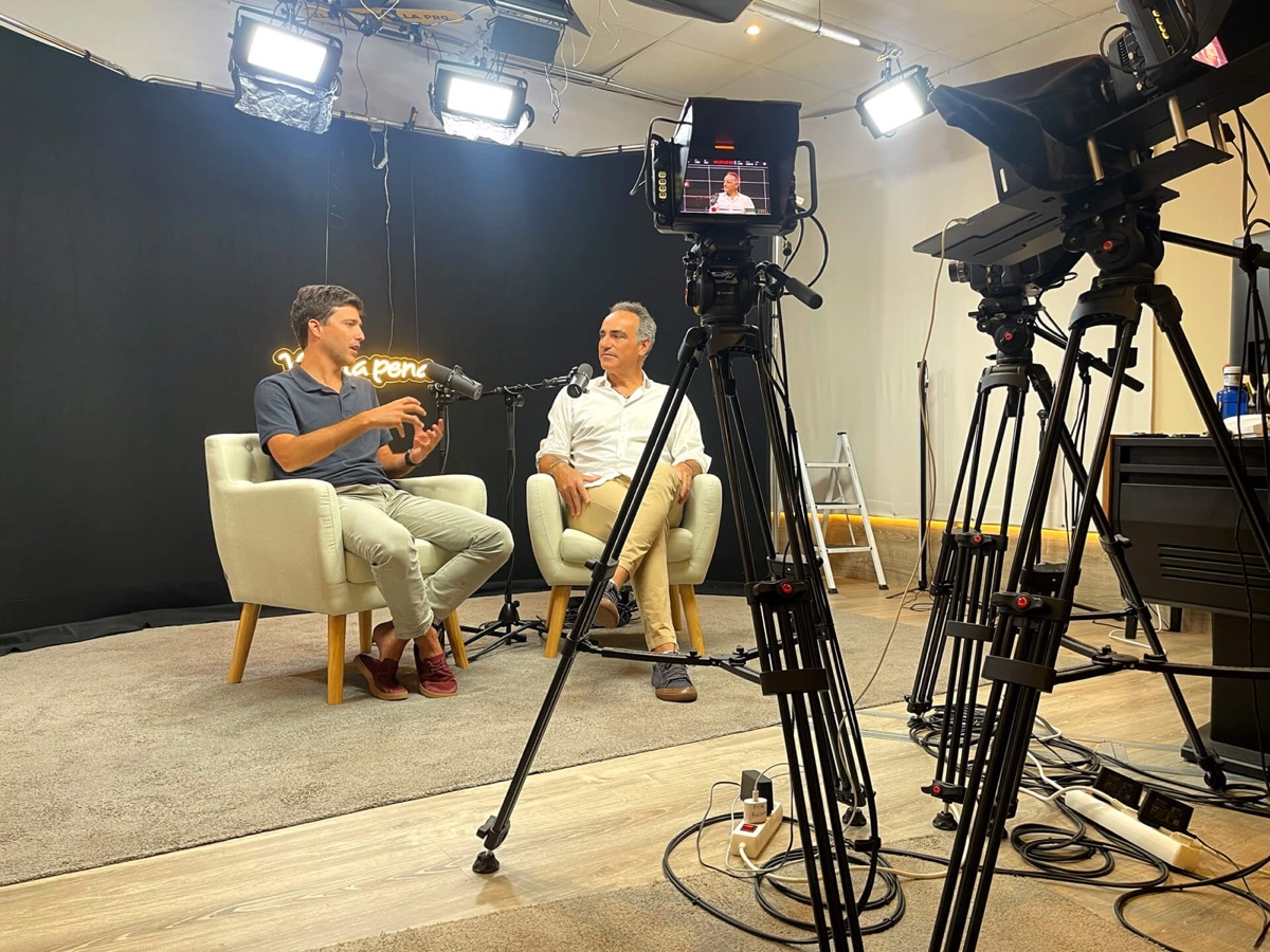 Plató de grabación de podcast de Blackstone