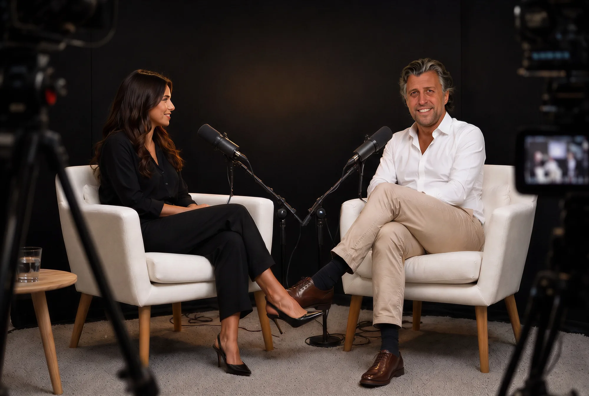 Podcast de marca personal en el estudio propio de Blackstone