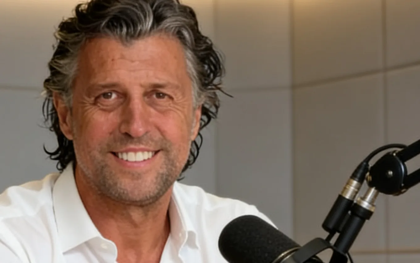 Toni Coll, CEO de Blackstone, durante la grabación del podcast